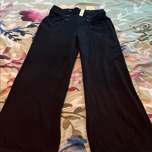 Max Studio wide leg high waist sailor pant